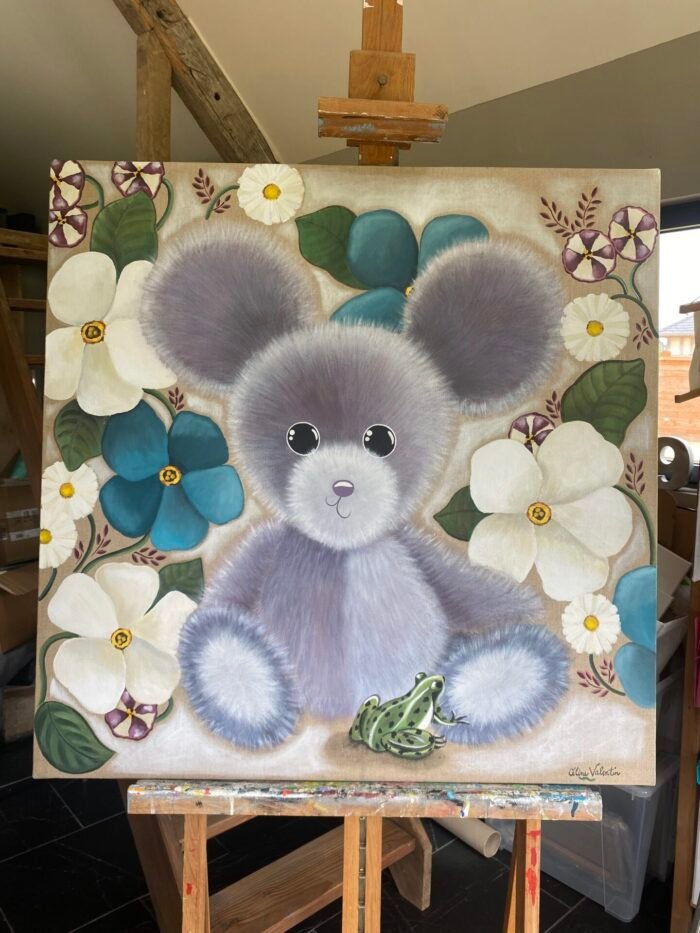 Doudou et fleurs géantes